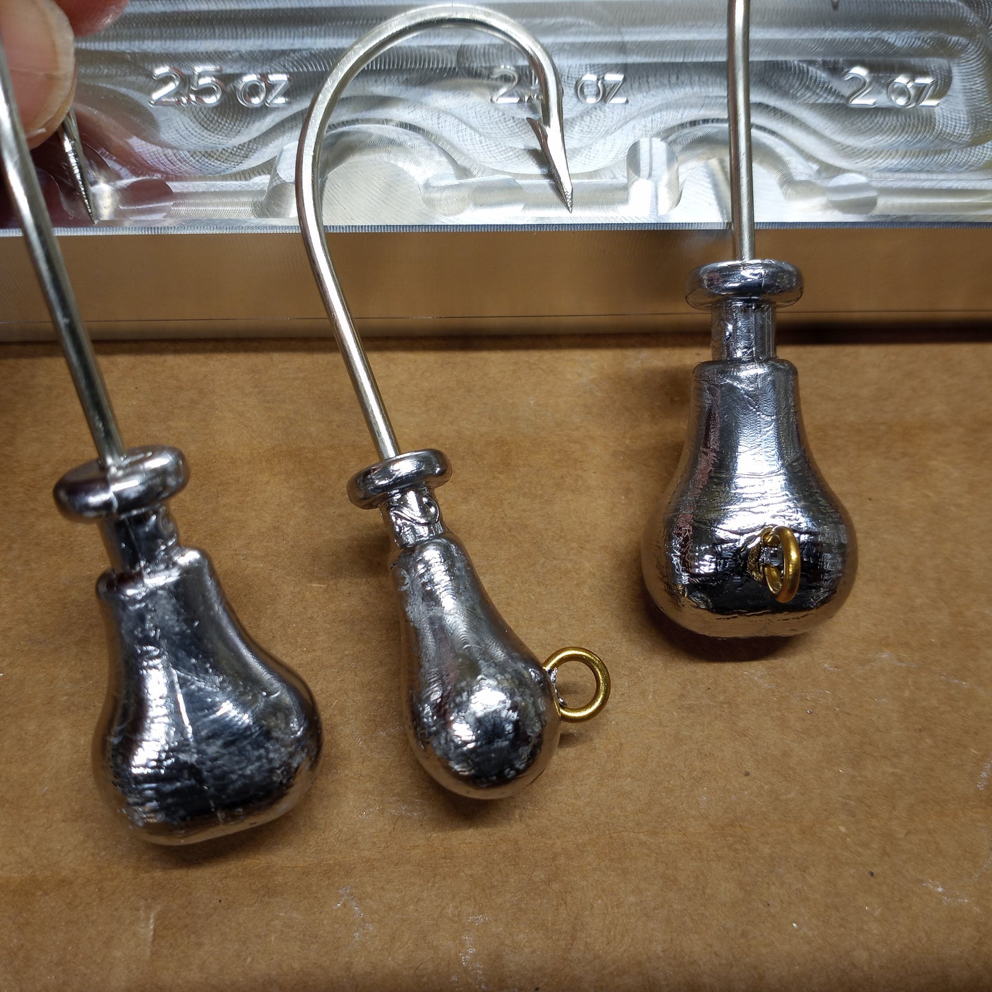 Cobia Knucklehead Jighead - ( 2 oz, 2 1/2 oz, 3 oz combo Mold )