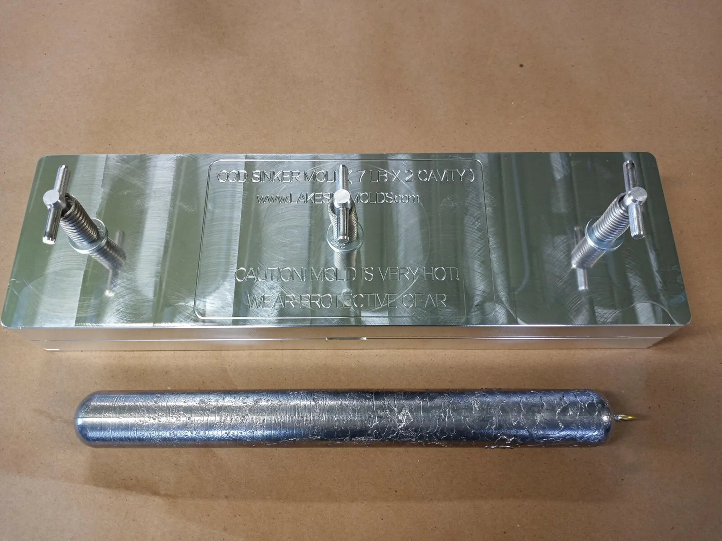Deep Drop Weight Mold - 8 LB x 2 Cavity