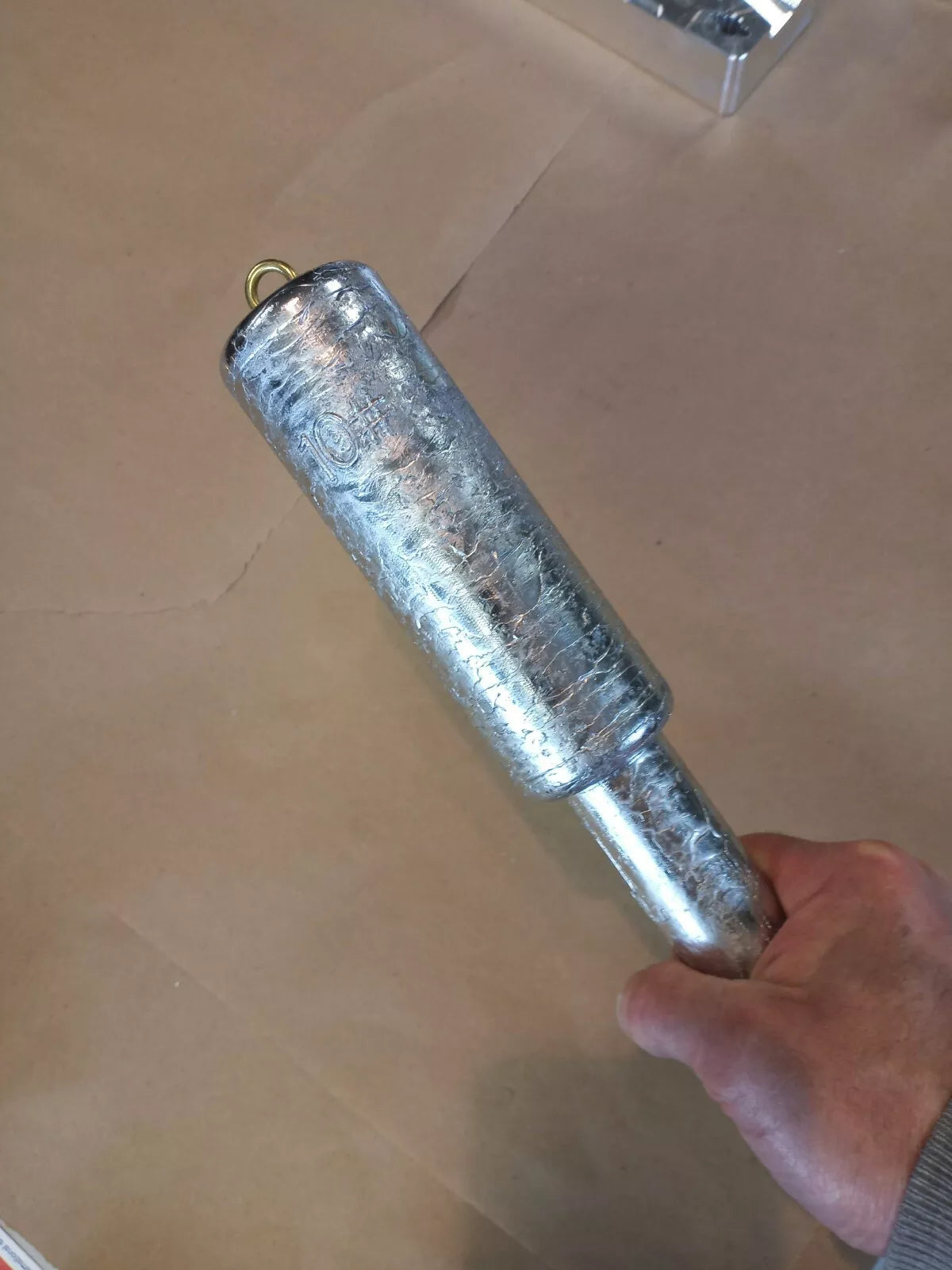 Deep Drop Weight Mold - 10 LB x 1 Cavity ( 2 diameter Club Style )