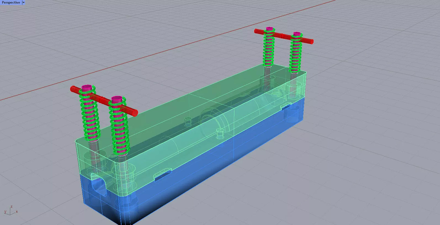 Deep Drop Weight Mold - 10 LB x 1 Cavity ( 2 diameter Club Style )