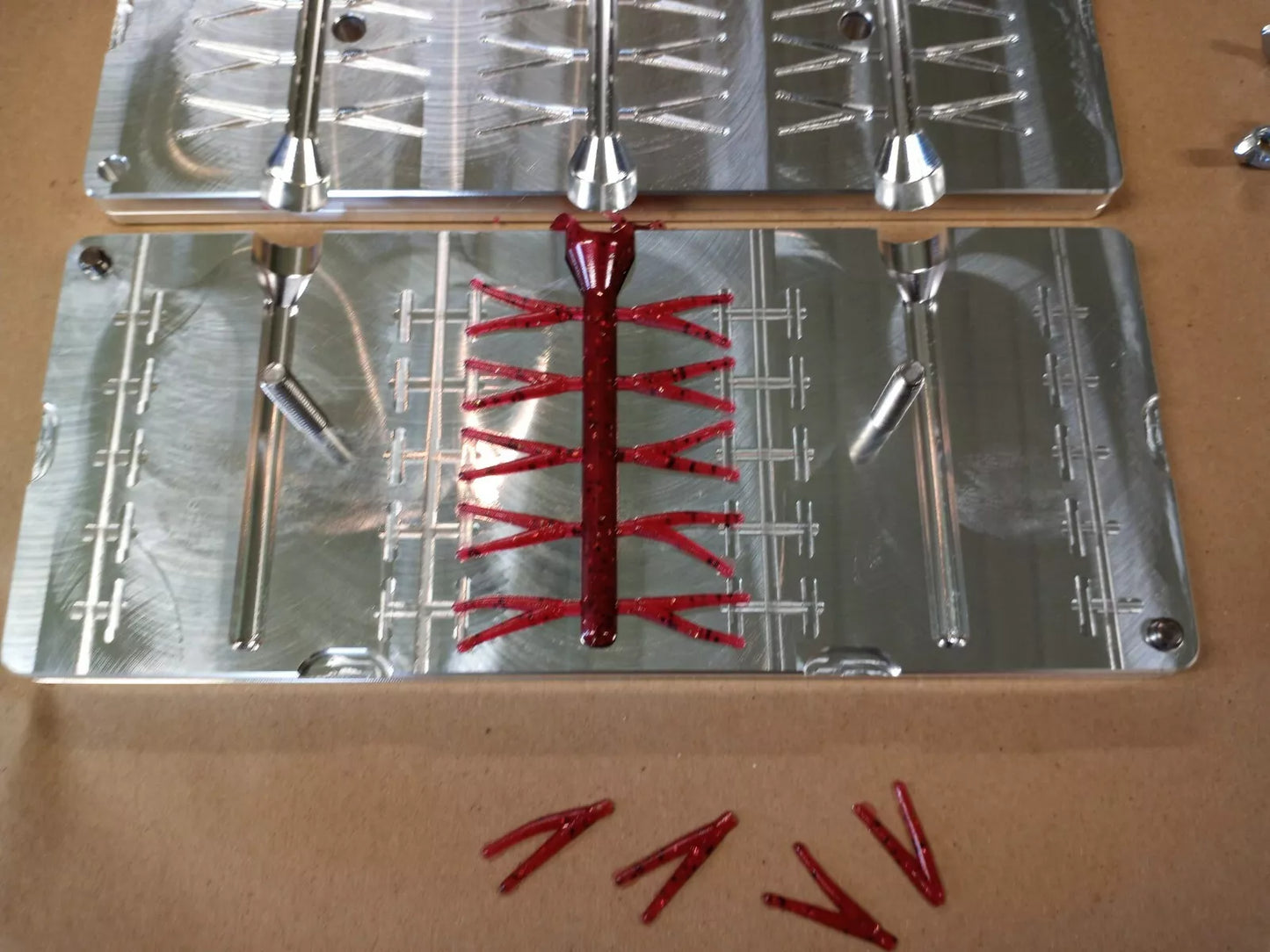 Aluminum Injection Bait Mold, 4 inch Fork Tail Minnow - TAIL SECTION ONLY