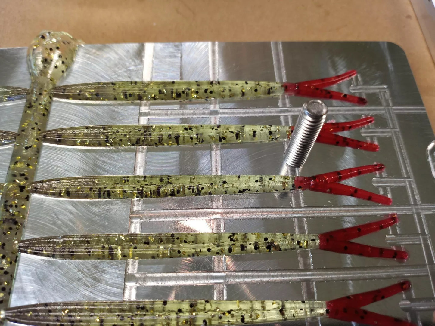 Aluminum Injection Bait Mold, 4 inch Fork Tail Minnow - TAIL SECTION ONLY