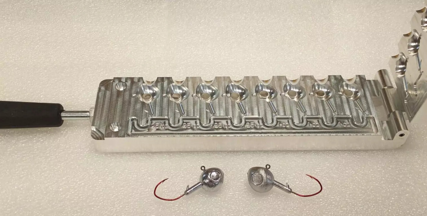 Rock Hound Walleye Jig Mold ( 8 cavity ) 1 oz & 1.25 oz
