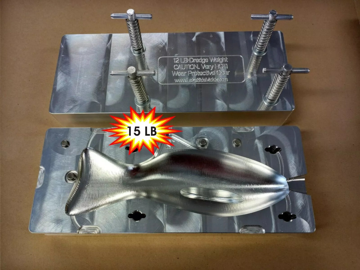 Heavy Dredge Weight Mold - 15 LB