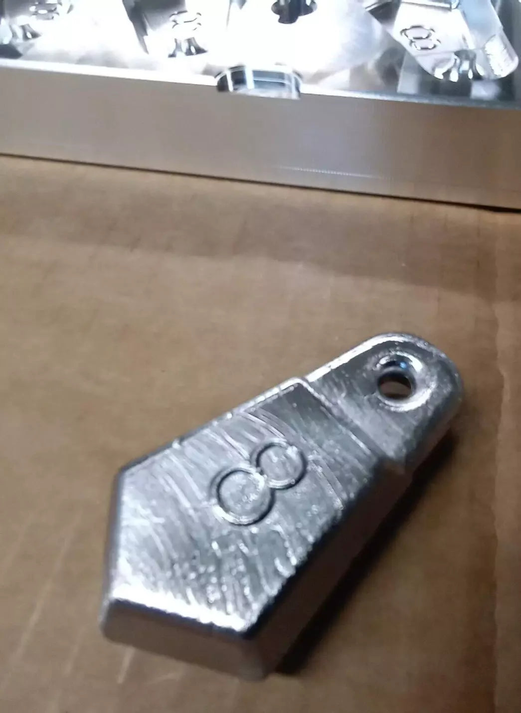 8 oz Flat Bank Sinker 10 Cavity Production Mold