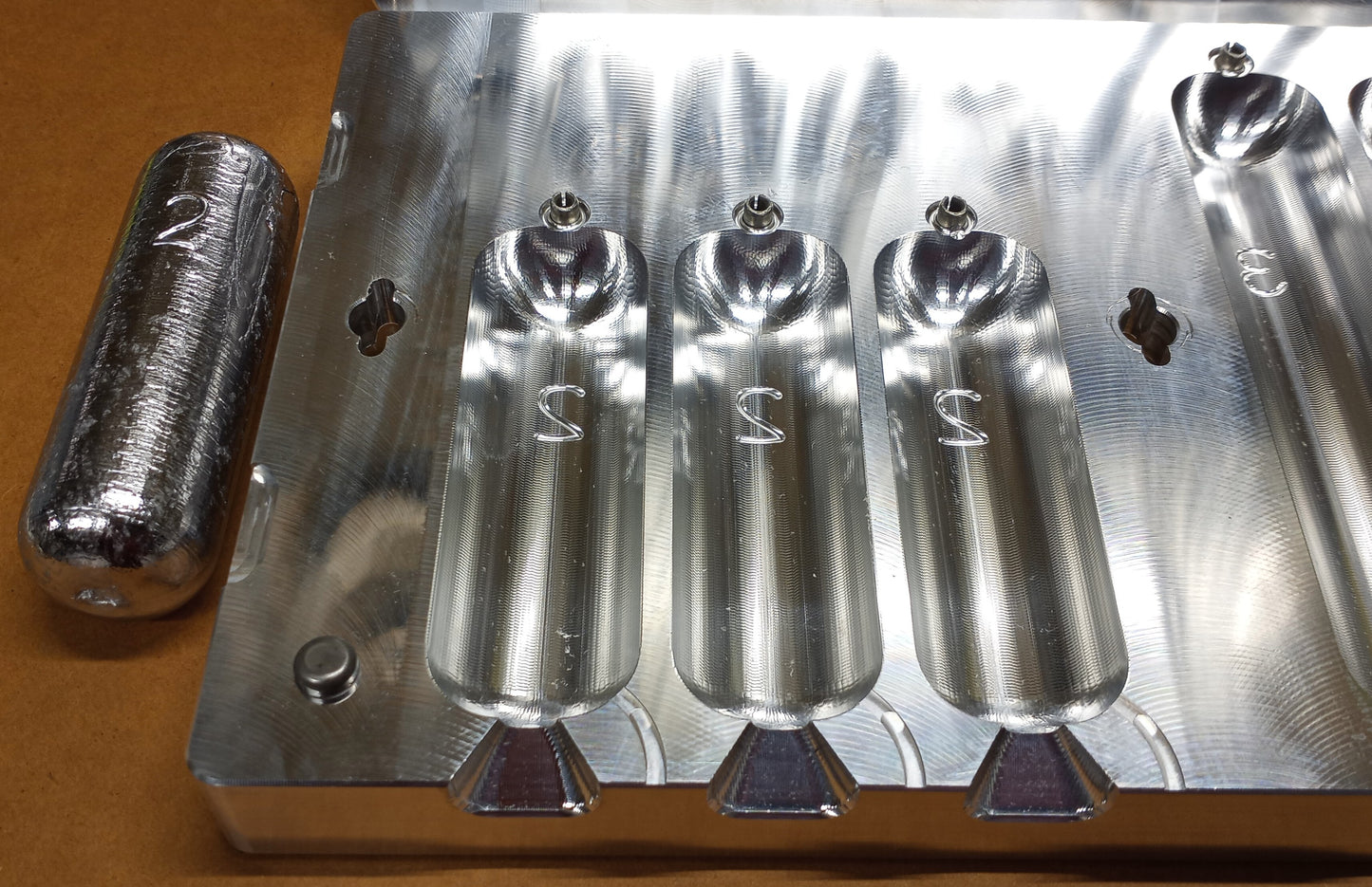 Deep Drop Weight Mold - (3 LB x 3 Cavity) (2 LB x 3 Cavity)