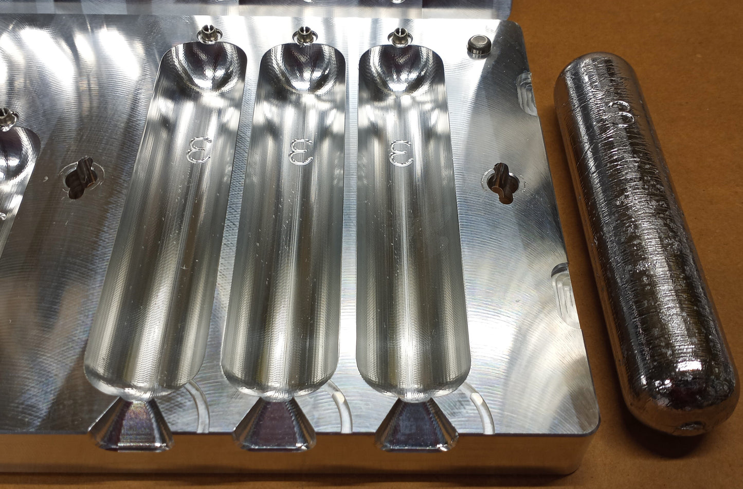 Deep Drop Weight Mold - (3 LB x 3 Cavity) (2 LB x 3 Cavity)