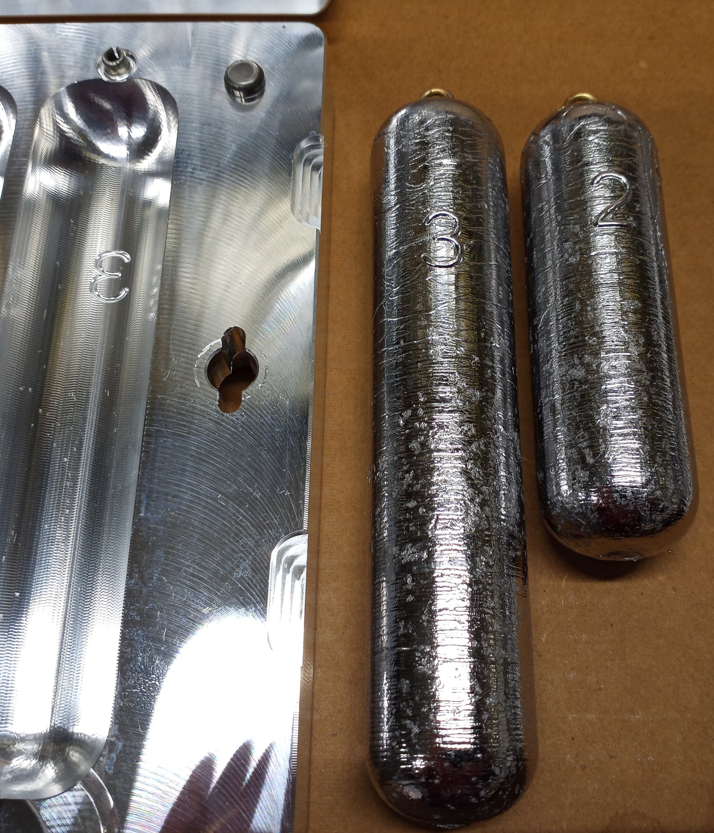 Deep Drop Weight Mold - (3 LB x 3 Cavity) (2 LB x 3 Cavity)