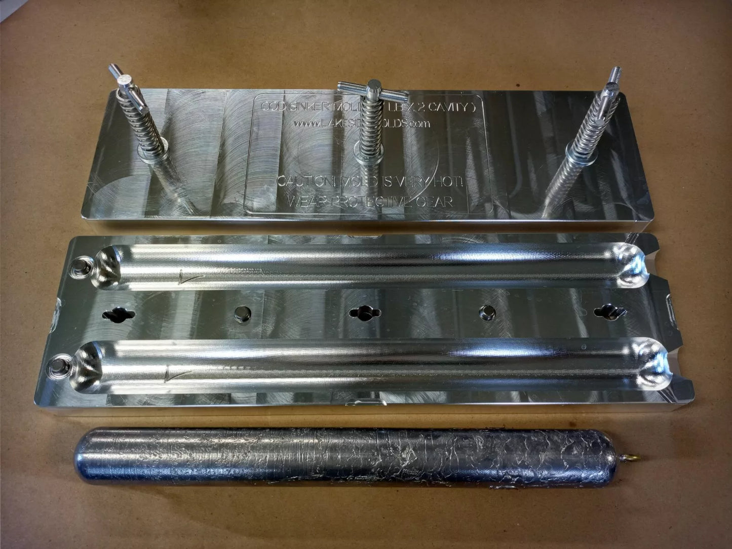 Deep Drop Weight Mold - 7 LB x 2 Cavity