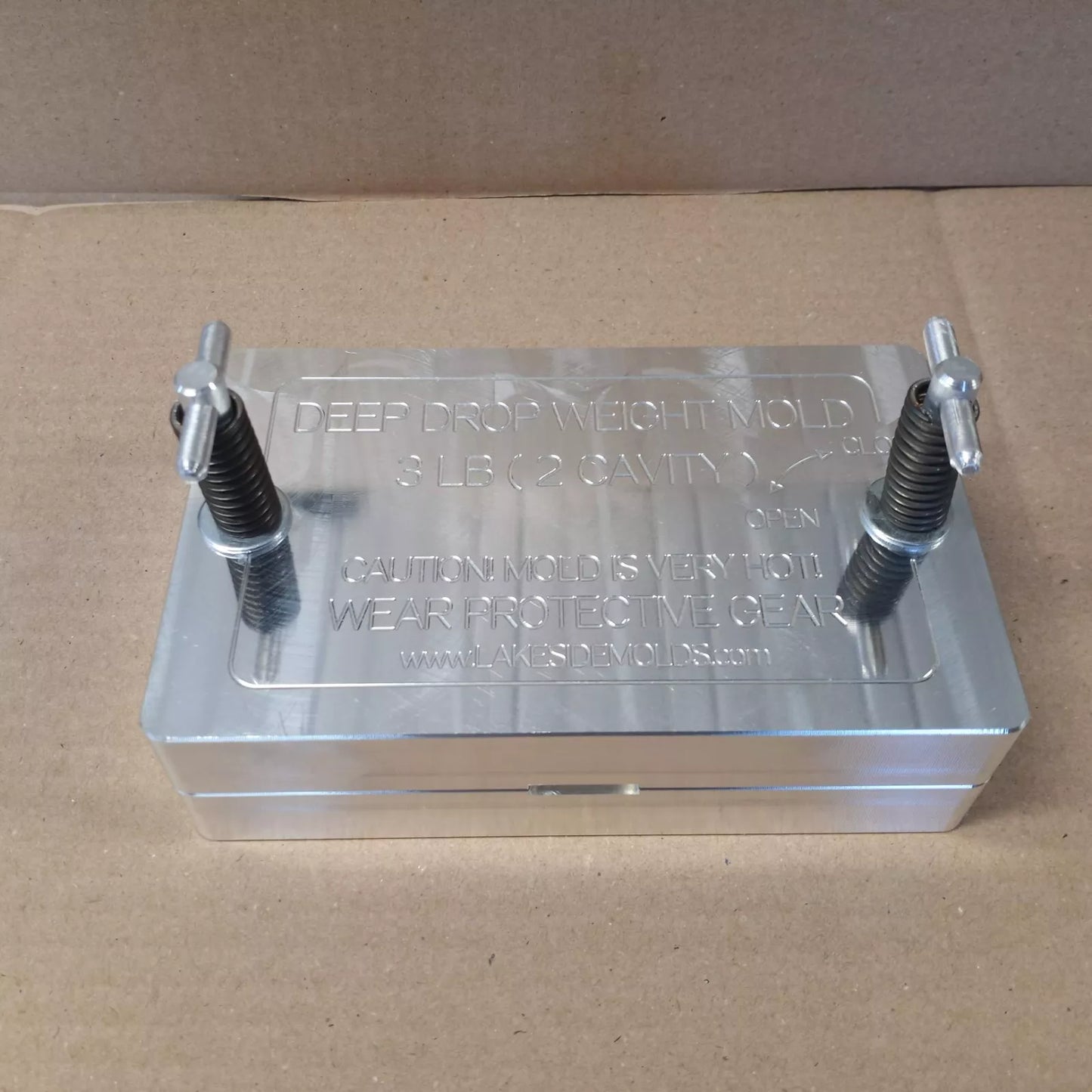 Deep Drop Weight Mold - 3 LB ( 2 Cavity )