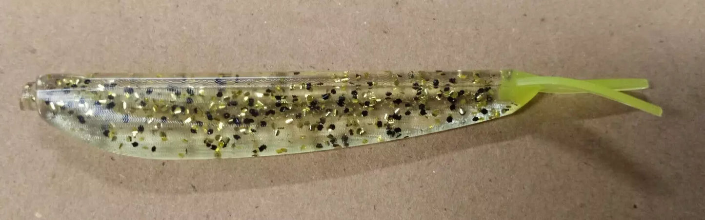 Aluminum Soft Bait Mold, 4 inch [JUMBO] Fork Tail Minnow ( MODEL J )