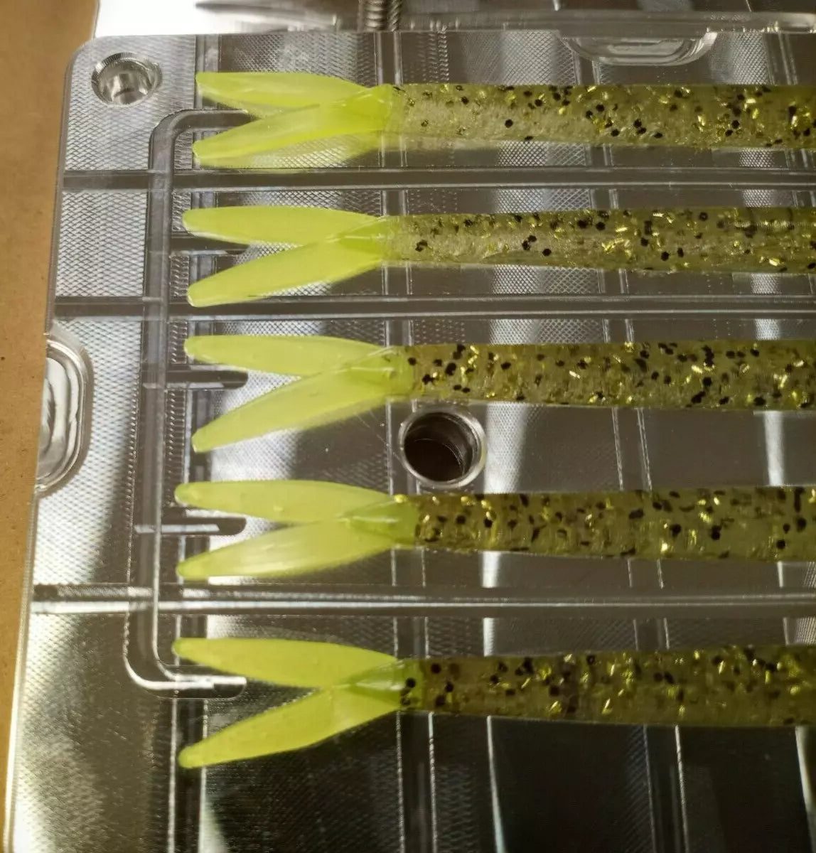 Aluminum Soft Bait Mold, 4 inch [JUMBO] Fork Tail Minnow ( MODEL J )