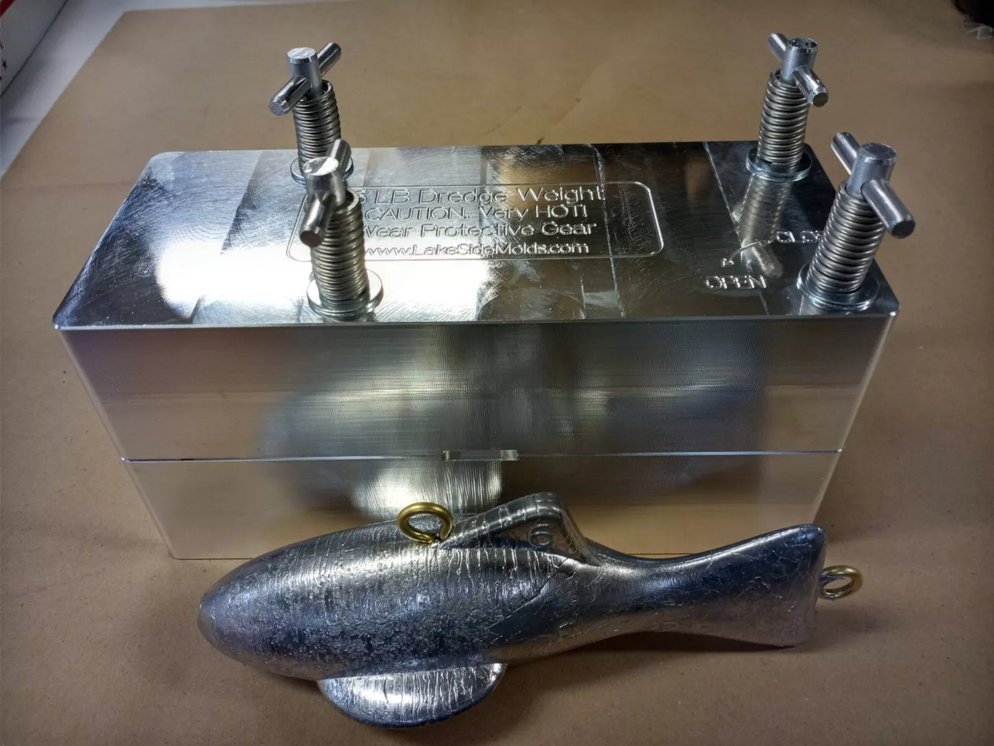 Heavy Dredge Fish Weight Mold - 6 LB