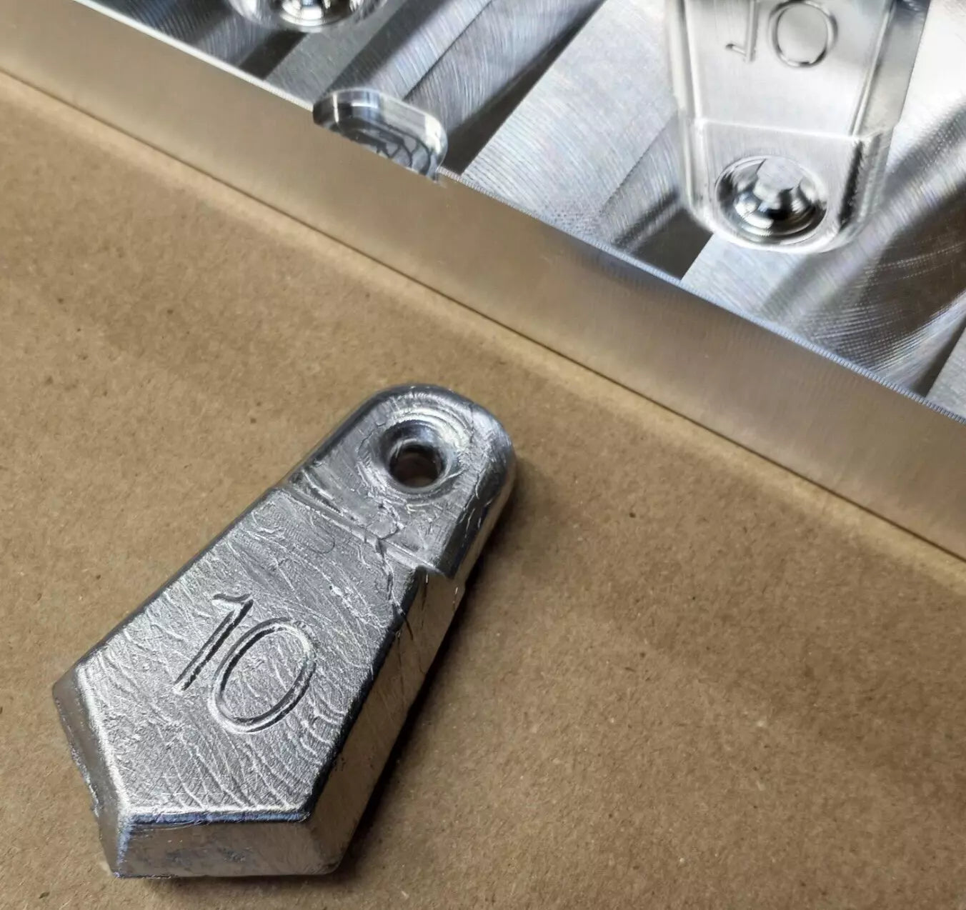 10 oz Flat Bank Sinker 10 Cavity Production Mold