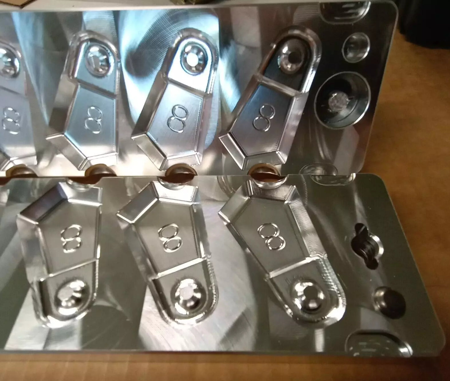 8 oz Flat Bank Sinker 10 Cavity Production Mold