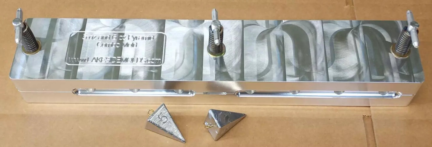 5 oz and 6 oz Combo Pyramid Sinker Production Mold ( 14 cavity )