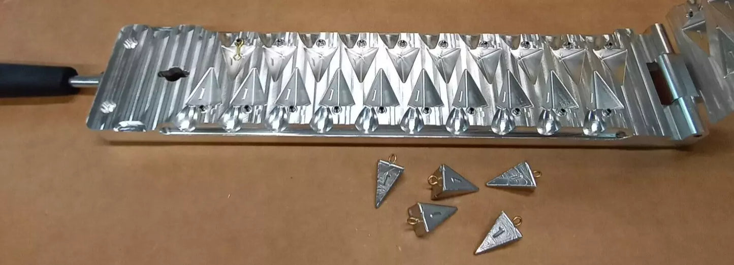 1 oz Pyramid Sinker Production Mold ( 20 cavity )