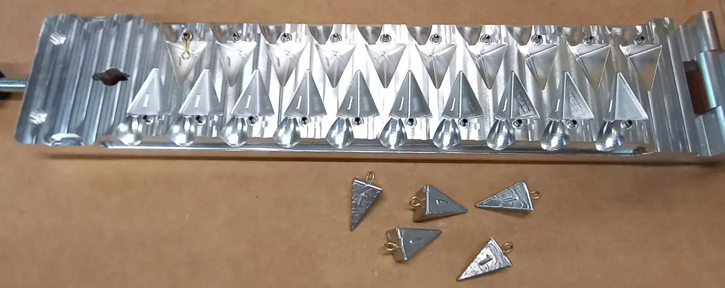 1 oz Pyramid Sinker Production Mold ( 20 cavity )